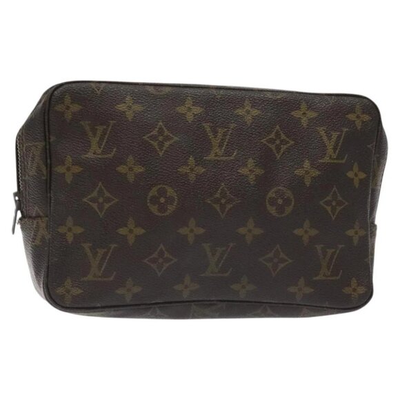 LOUIS VUITTON Monogram Trousse Toilette 23 Clutch Bag M47524 LV Auth 130426 - Picture 1 of 15